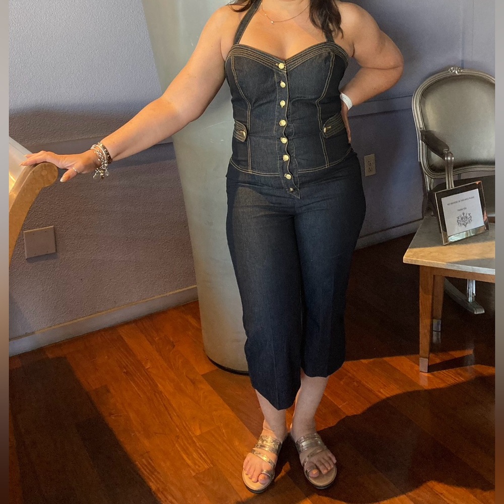 Bisou Bisou Denim Jumpsuit - Picture 5 of 5